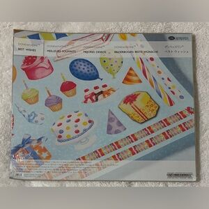 Creative Memories DoneWithOne Best Wishes Printed Die Cut Shapes